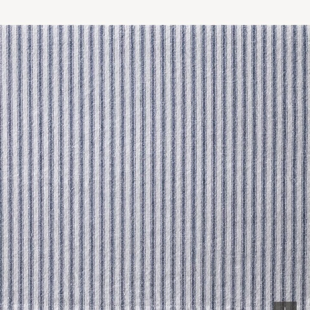 Restoration Hardware Skirt for baby crib dark navy White Striped